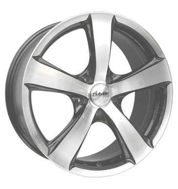 pneumatiky - 8x18 5x108 ET45 Advanti Racing Quaint S316 schwarz black polished AUDI Rfky / Alu trkolka Part centrovn pneumatiky