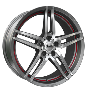 pneumatiky - 8x18 5x110 ET40 Advanti Racing Starline S969 grau / anthrazit matt graphit poliert Single Arm Rfky / Alu Prizpusoben & Performance Cel rok vuz pneumatiky