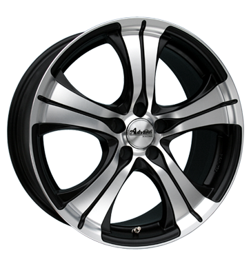 pneumatiky - 8.5x19 5x130 ET51 Advanti Racing Straycat Black SG43 schwarz black polished Truck lto od 17,5 