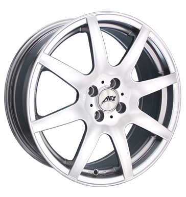 pneumatiky - 7x17 4x98 ET38 AEZ Icon 8 silber hochglanz poliert Alustar Rfky / Alu Csti RV + Caravan Hamann pneu b2b