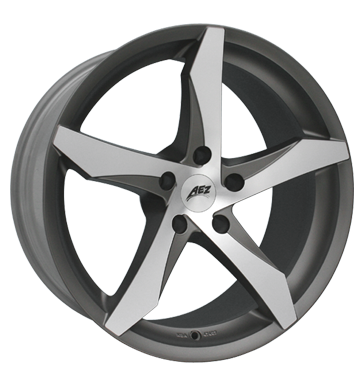 pneumatiky - 9.5x20 5x114.3 ET35 AEZ Lascar grau / anthrazit anthracite matt polished tdenn Rfky / Alu chlapec Toora b2b pneu