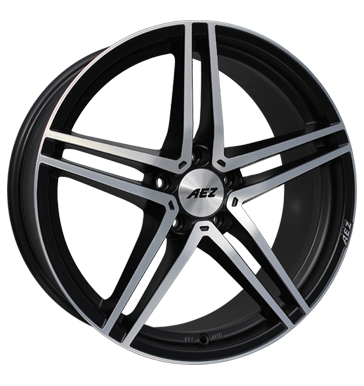 pneumatiky - 8.5x19 5x112 ET35 AEZ Portofino Dark schwarz schwarz matt frontpoliert Slevy Rfky / Alu Motocykl Navigace a cestovn Offroad All Terrain Velkoobchod