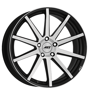 pneumatiky - 8x18 5x108 ET45 AEZ Straight schwarz black polished Cel rok vuz Rfky / Alu Truck lto od 17,5 