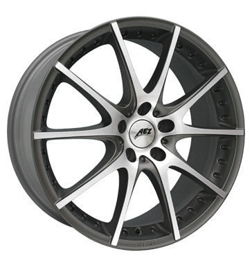 pneumatiky - 8x18 5x112 ET48 AEZ Tidore Dark grau / anthrazit anthracite matt polished ZENDER Rfky / Alu COM 4 KOLA skrabka na led pneu