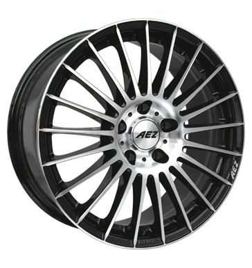 pneumatiky - 7x17 5x108 ET48 AEZ Valencia Dark schwarz black polished nepromokav odev Rfky / Alu Offroad cel rok od 17,5 