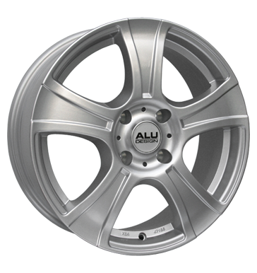 pneumatiky - 5.5x14 4x108 ET43 Aludesign AD01 silber kristallsilber Auto-Tuning + styling Rfky / Alu nepromokav odev Zimn kompletn kola (ocel) b2b pneu