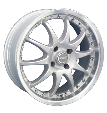 pneumatiky - 7x17 4x108 ET25 Alutec Kyro silber silber randpoliert EMOTION Rfky / Alu Moped a mopedu dly Momo pneumatiky