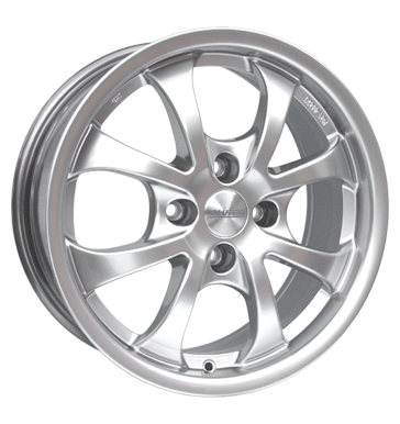 pneumatiky - 7.5x17 4x108 ET18 Alutec Nitro silber sterlingsilber Csti RV + Caravan Rfky / Alu viditelnost Moped a mopedu dly disky