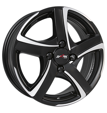 pneumatiky - 6x15 4x100 ET38 Alutec Shark schwarz racing-schwarz frontpoliert Lehk nkladn automobil v zime Rfky / Alu Leichtkraftrad dly F-replika Predaj pneumatk