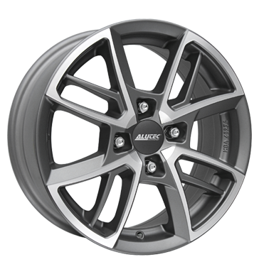 pneumatiky - 6.5x15 4x108 ET42 Alutec Xplosive grau / anthrazit graphit-matt frontpoliert psy Rfky / Alu hyundai Offroad Zimn 17.5 