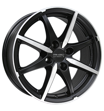 pneumatiky - 7x16 4x108 ET22 Anzio Racer schwarz schwarzmatt-poliert mikiny Rfky / Alu Sportovn vfuky dly pneumatiky