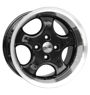 pneumatiky - 7x15 4x114.3 ET35 Artec AD Cup schwarz schwarz Horn poliert Offroad cel rok od 17,5 