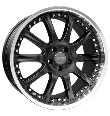 pneumatiky - 9x17 5x110 ET35 Artec AO Phönix schwarz schwarz Hornpoliert GS-Wheels Rfky / Alu Keskin Test-kategorie 2 Hlinkov disky