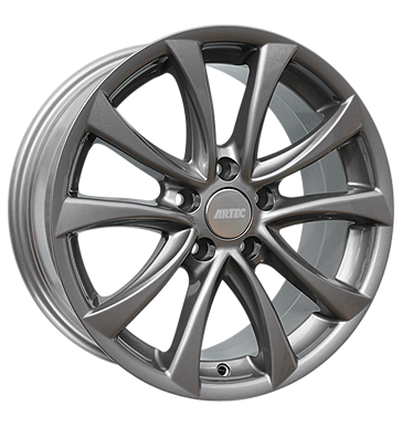 pneumatiky - 8x17 5x108 ET45 Artec AR3 grau / anthrazit gun metal grey nepromokav odev Rfky / Alu odevy Spurverbreiterung pneu