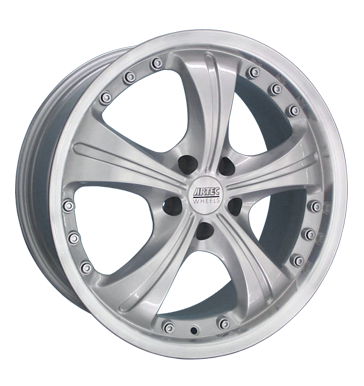 pneumatiky - 8x18 5x100 ET35 Artec MZ silber silber Horn poliert Konzole + drzk Rfky / Alu Diablo motocykl ventil Hlinkov disky