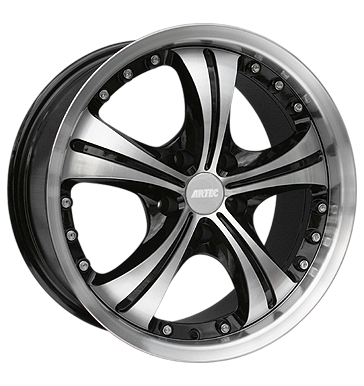 pneumatiky - 8x18 5x120 ET40 Artec MZ schwarz schwarz vollpoliert kmh-Wheels Rfky / Alu nepromokav odev recnk disky