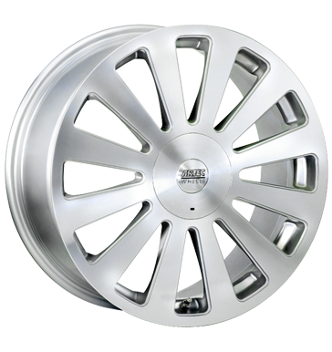 pneumatiky - 8.5x19 5x108 ET40 Artec NE silber silber voll poliert kolobezka zvodn Rfky / Alu moped Chrome Parts disky