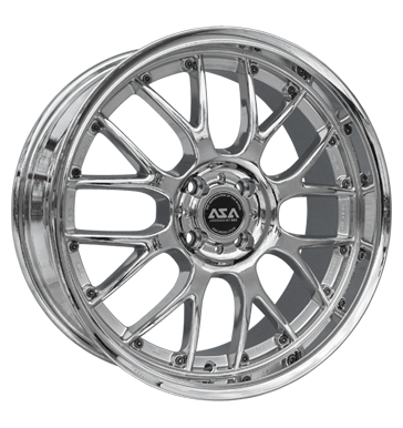 pneumatiky - 9x18 4x100 ET35 ASA AR 1 chrom chrom zvodn auto Rfky / Alu celogumov hardtops disky