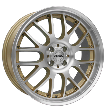 pneumatiky - 8x17 4x100 ET35 ASA AR 1 gold race Gold Motorsport Rfky / Alu magma diskrtne b2b pneu