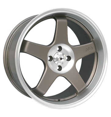 pneumatiky - 8.5x18 4x100 ET35 ASA AR 5 bronze bronze poliert Wheelworld Rfky / Alu opravu pneumatik TEAM DYNAMICS pneu