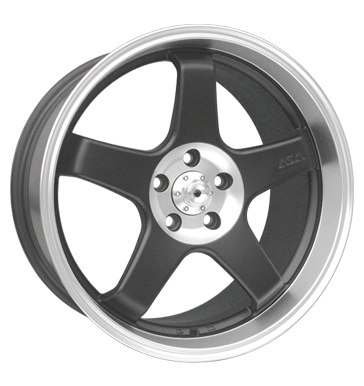 pneumatiky - 8.5x18 5x110 ET35 ASA AR 5 schwarz schwarz poliert Axxion Rfky / Alu Maxx Kola Offroad cel rok pneumatiky