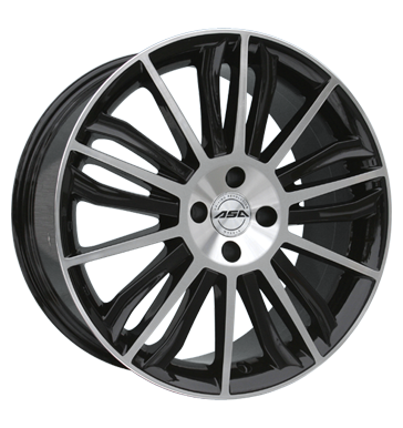 pneumatiky - 8.5x18 4x100 ET35 ASA AR 6 schwarz schwarz glanz front poliert Chafers: Motocykl Rfky / Alu snehov retezy Diablo Autoprodejce