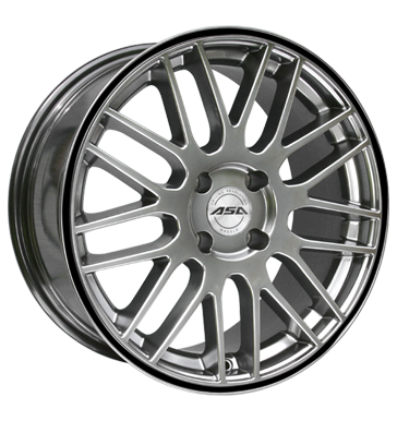 pneumatiky - 8x17 4x108 ET35 ASA GT 1 silber shiny silber mit schwarzem Ring PONGRATZ Rfky / Alu Truck cel rok zpad pneumatiky