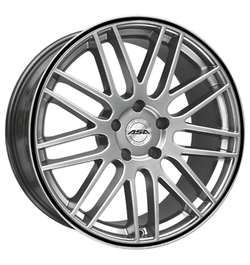 pneumatiky - 9x20 5x108 ET40 ASA GT 1 silber shiny silber mit schwarzem Ring rukavice Rfky / Alu ALCOA Tricka Hlinkov disky