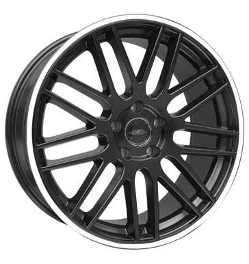 pneumatiky - 8.5x19 5x112 ET45 ASA GT 1 schwarz schwarz seidenmatt mit weiYem Ring Tricka Rfky / Alu Chafers: Motocykl ventil cepice disky