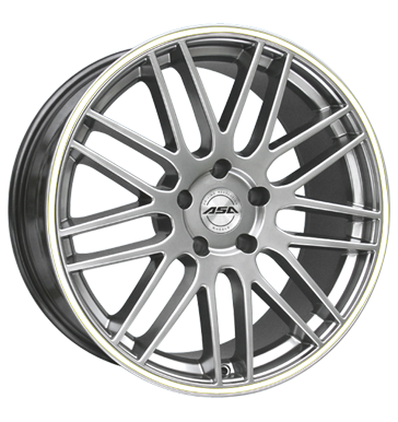 pneumatiky - 9x20 5x130 ET40 ASA GT 1 silber shiny silber mit weiYem Ring tdenn Rfky / Alu ozdobnmi kryty Motocykl Navigace a cestovn trhovisko