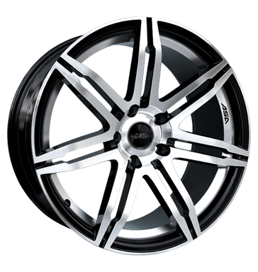 pneumatiky - 9.5x20 5x120 ET35 ASA GT 2 schwarz schwarz glanz frontpoliert Spojky + E Sady Rfky / Alu diskrtne Kombinzy / kombinace pneumatiky