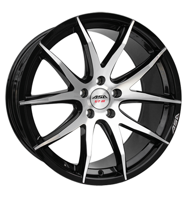 pneumatiky - 8x18 5x120 ET35 ASA GT 3 schwarz schwarz glanz frontpoliert Jerry a prslusenstv Rfky / Alu Auto-Tuning + styling viditelnost Autoprodejce