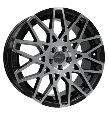 pneumatiky - 8.5x18 5x112 ET30 ASA GT 4 schwarz schwarz glanz frontpoliert auto Rfky / Alu F-replika Barracuda Velkoobchod