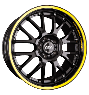 pneumatiky - 9.5x19 5x112 ET30 ASA AR 1 schwarz RS-Race mit gelbem Ring/Schriftzug trkolka Part Rfky / Alu Test-kategorie 1 Alustar pneu b2b