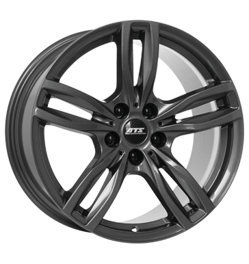 pneumatiky - 7.5x17 5x120 ET37 ATS Evolution schwarz dark grey autodly USA Rfky / Alu Vyloucen ventil cepice pneu