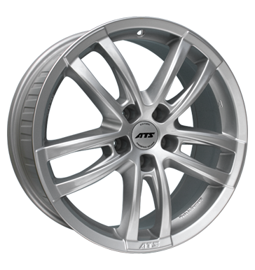 pneumatiky - 8.5x18 5x120 ET45 ATS Radial silber frosted silver letn Rfky / Alu sterac prednho skla npis pneu