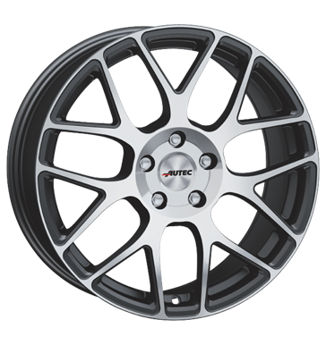 pneumatiky - 7.5x17 5x120 ET43 Autec Hexano schwarz schwarz matt poliert Offroad All Terrain Rfky / Alu Alcar Jahreswagen Autodlna