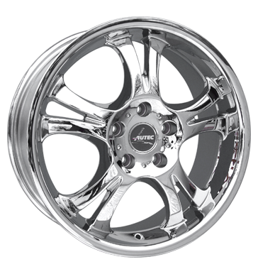 pneumatiky - 7.5x17 5x114.3 ET40 Autec Opal chrom chrom Autordio Rarity Rfky / Alu motocykl Csti Mini & Pocket Bike Velkoobchod