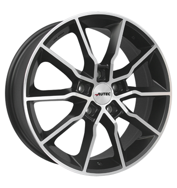 pneumatiky - 7x17 5x114.3 ET45 Autec Race 5 schwarz schwarz matt poliert chlapec Rfky / Alu mikiny MB-Italia Autodlna