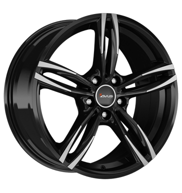 pneumatiky - 8x18 5x114.3 ET40 Avus AF 15 schwarz black polished Alessio Rfky / Alu FONDMETAL pneumatika Autoprodejce