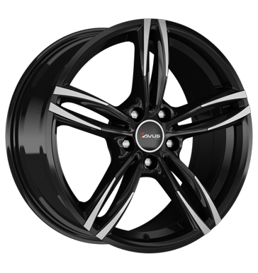 pneumatiky - 7.5x17 5x114.3 ET40 Avus AF 15 schwarz black polished Rucn merc prstroje + test Rfky / Alu STIL AUTO Speedline Autodlna