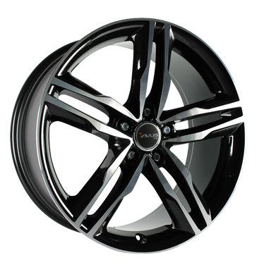 pneumatiky - 9x20 5x112 ET35 Avus AF 6 schwarz black polished Pestovn Car + zsoby jsou Rfky / Alu MILLE nosic kol disky