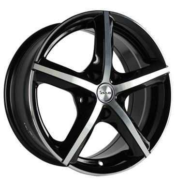 pneumatiky - 7x16 5x100 ET35 Avus AF 8 schwarz black polished Csti RV + Caravan Rfky / Alu Motocykl Navigace a cestovn rucn nrad Predaj pneumatk