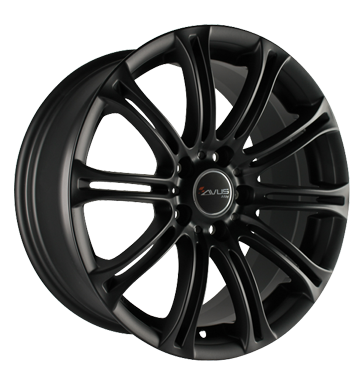 pneumatiky - 9.5x19 5x120 ET37 Avus AC-MB1 schwarz matt black Offroad Wintergreen Rfky / Alu chlapec zimn pneumatiky