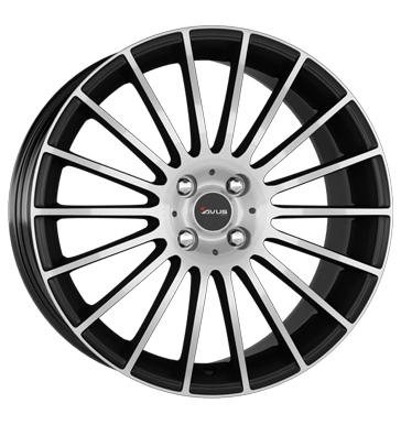 pneumatiky - 5.5x14 4x100 ET35 Avus AC-M03 schwarz black polished Opel Rfky / Alu Rim luzka (nhradn dly) INDIVIDUAL b2b pneu