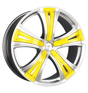 pneumatiky - 9.5x22 5x112 ET35 Axxion Diva chrom chromsilber deko sport gelb Offroad lto od 17,5 