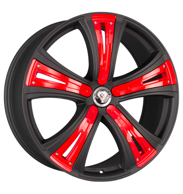 pneumatiky - 9.5x22 5x112 ET55 Axxion Diva schwarz schwarz matt deko sport rot auto Rfky / Alu Chafers: Motocykl GMP Italia trziste