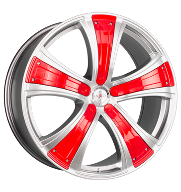 pneumatiky - 8.5x19 5x112 ET45 Axxion Diva chrom chromsilber deko elegance rot kola z lehkch slitin Rfky / Alu Chafers: Motocykl ventil auta Hlinkov disky