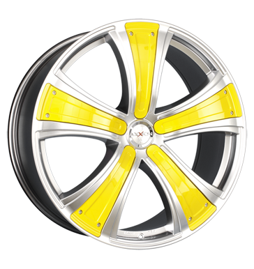 pneumatiky - 8.5x19 5x120 ET35 Axxion Diva chrom chromsilber deko elegance gelb prumyslov pneumatiky Rfky / Alu sluzba cel rok pneumatiky