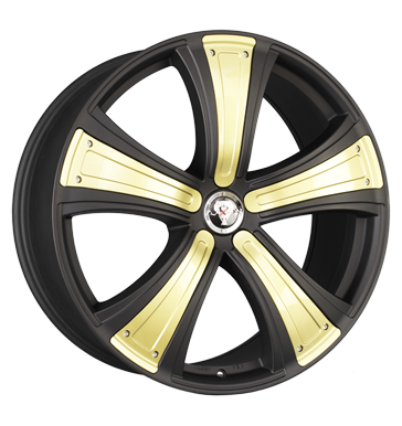 pneumatiky - 9.5x22 5x130 ET55 Axxion Diva schwarz schwarz matt deko elegance gold Oldtimer dly Rfky / Alu rfky Sportovn vfuky Hlinkov disky